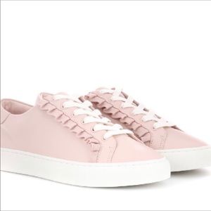 Tory Bruch sport ruffled leather sneakers